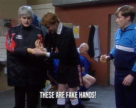 father ted those are fake arms
